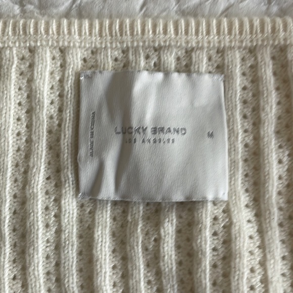 COPY - Square neck Cream sweater Size M. Lucky brand - Picture 4 of 5